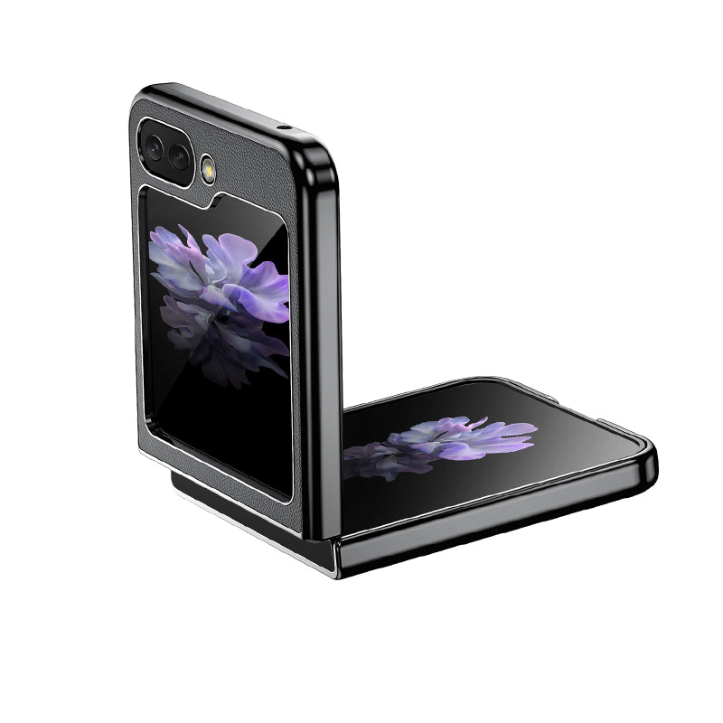 Sam Sung Flip5 Solid color faux leather