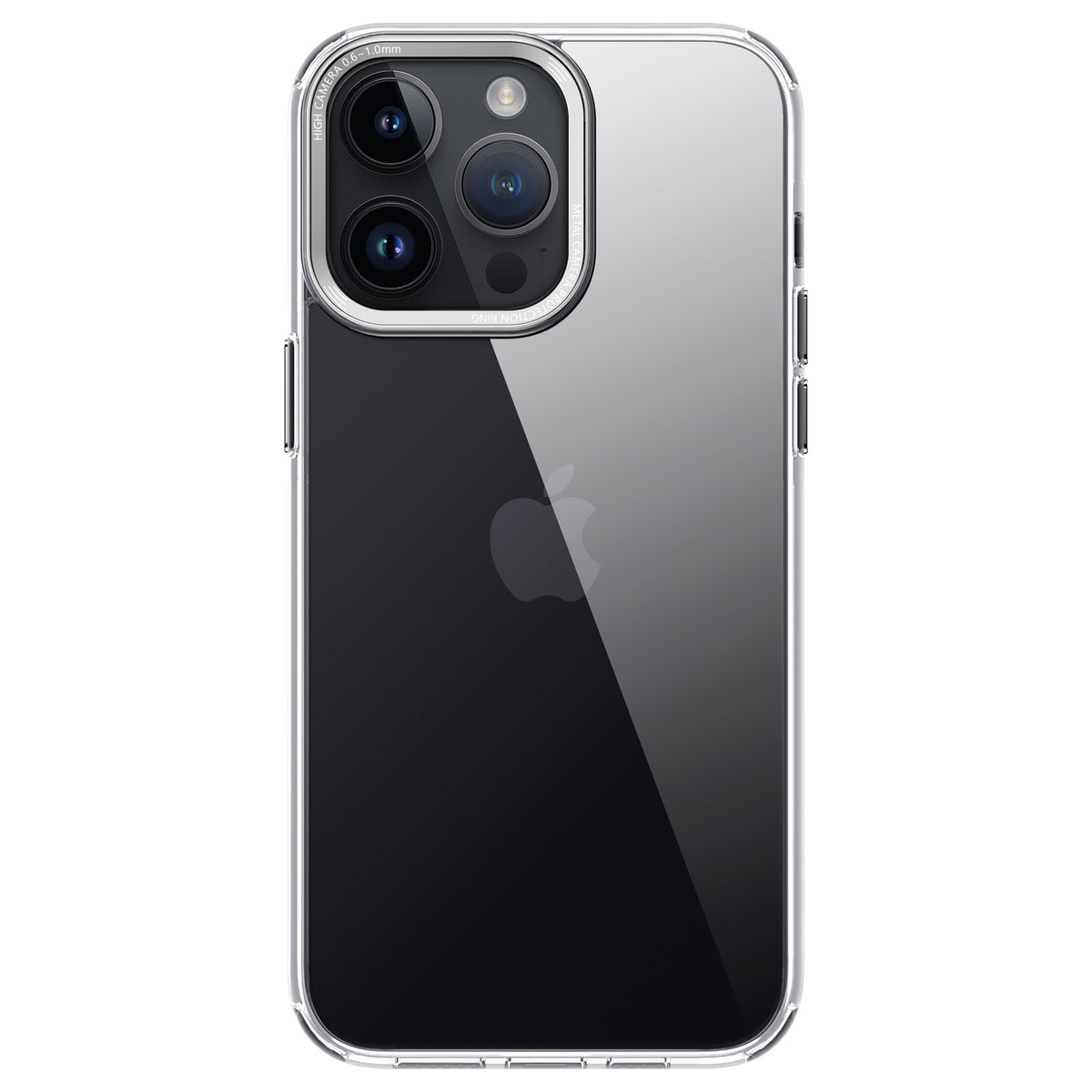 iPhone 15 Crystal & Black/White TPE Bumper Shockproof Case