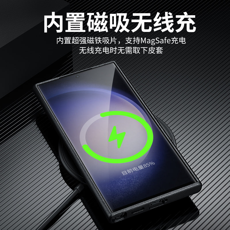 Solid Color Leather Case for Samsung S series