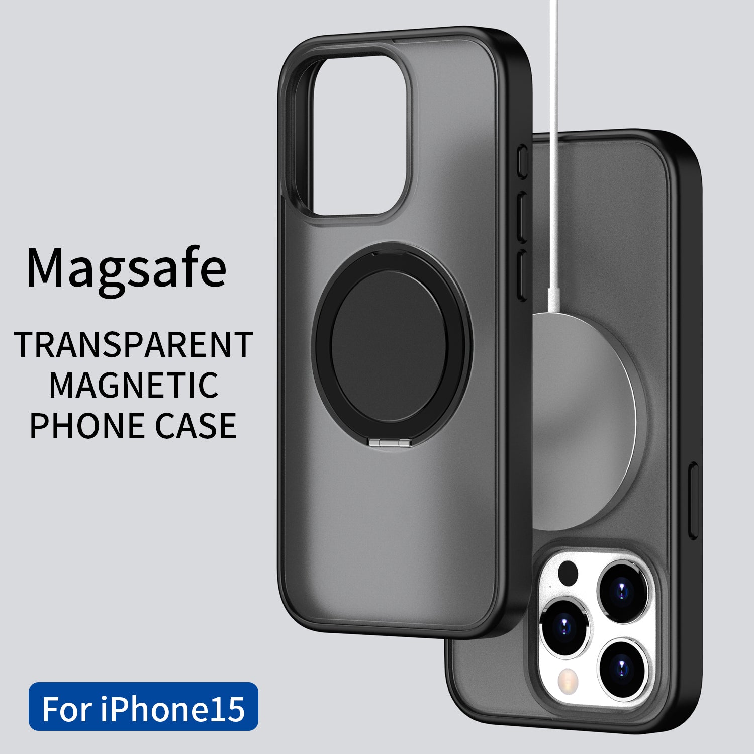 Ghost Case with Rotation Bracket MagSafe