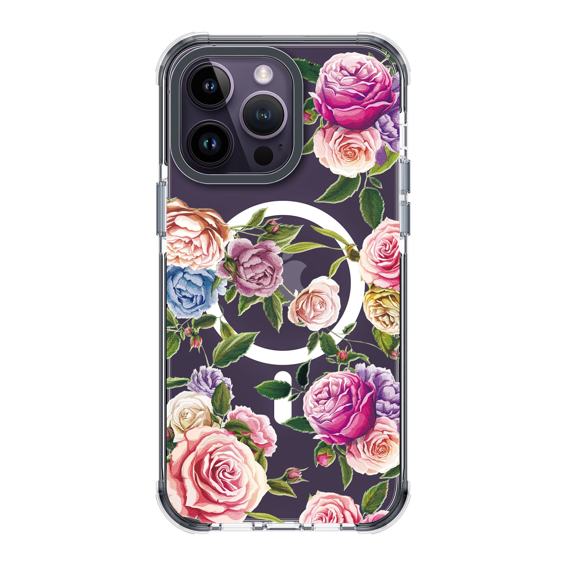 UV Printing 1 Penoy Crystal & Black TPE Bumper Case