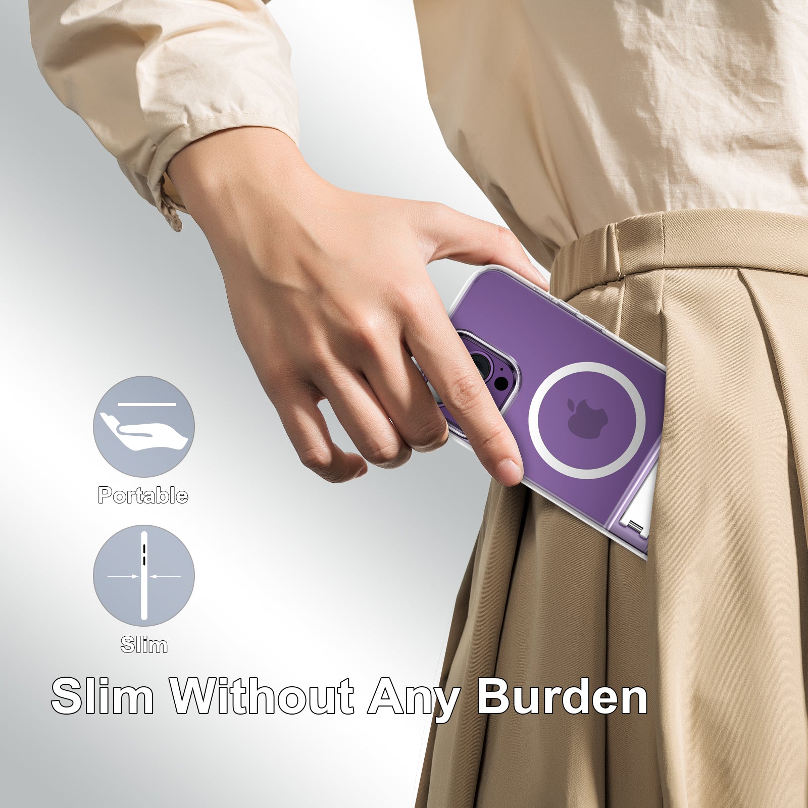 Crystal Magnetic Kickstand Case