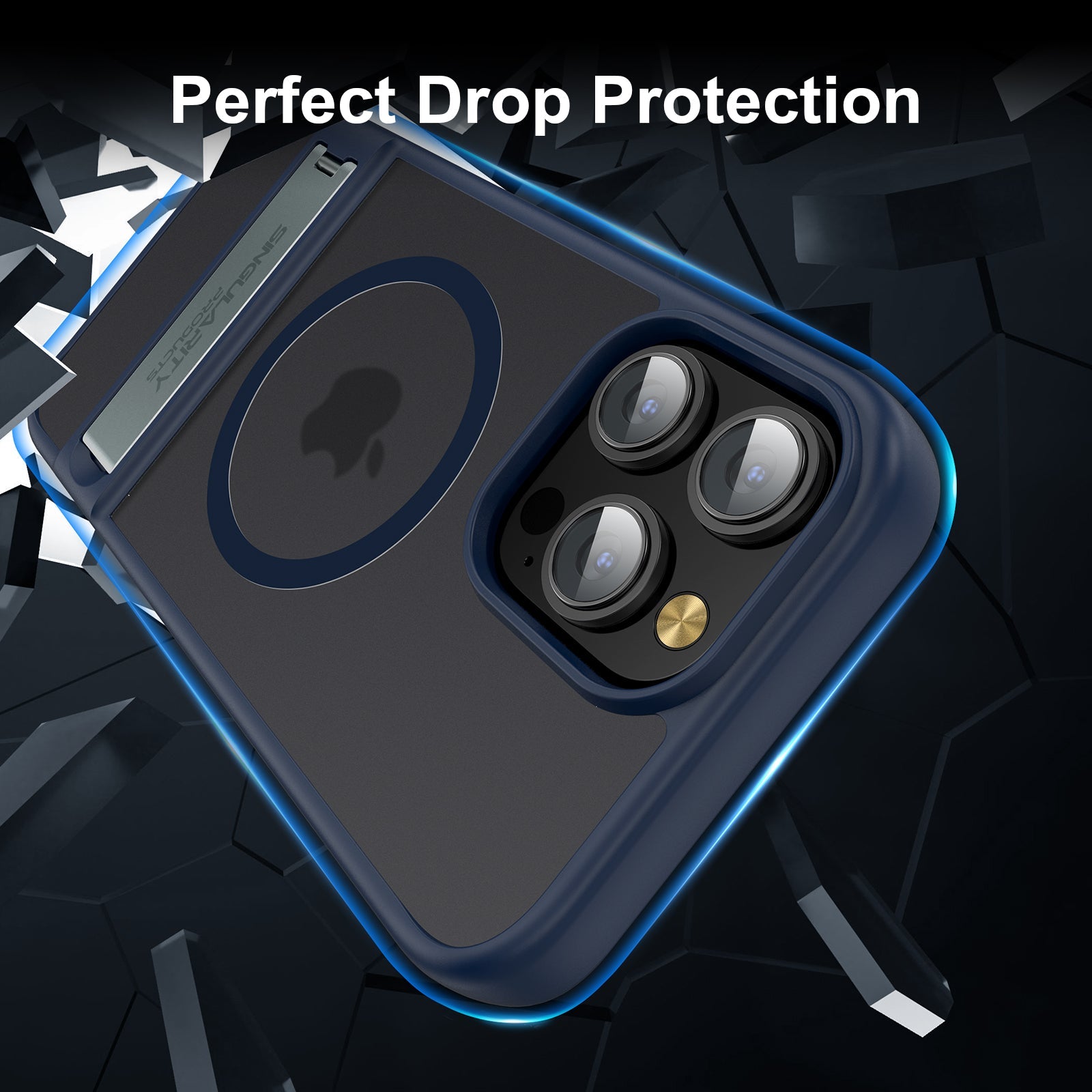 Matte Black Magnetic Kickstand Case