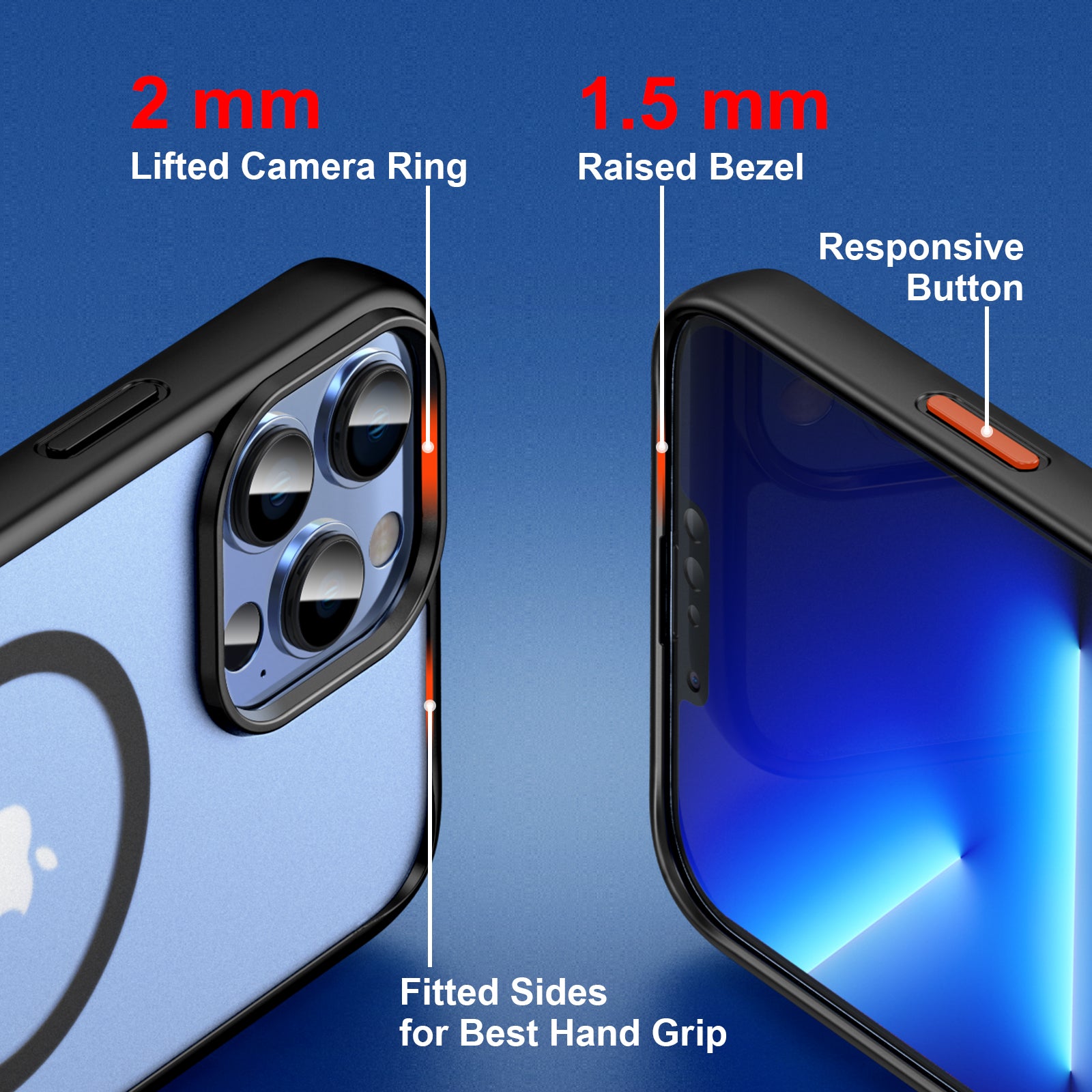 Matte black Magnetic Kickstand Case Version 2