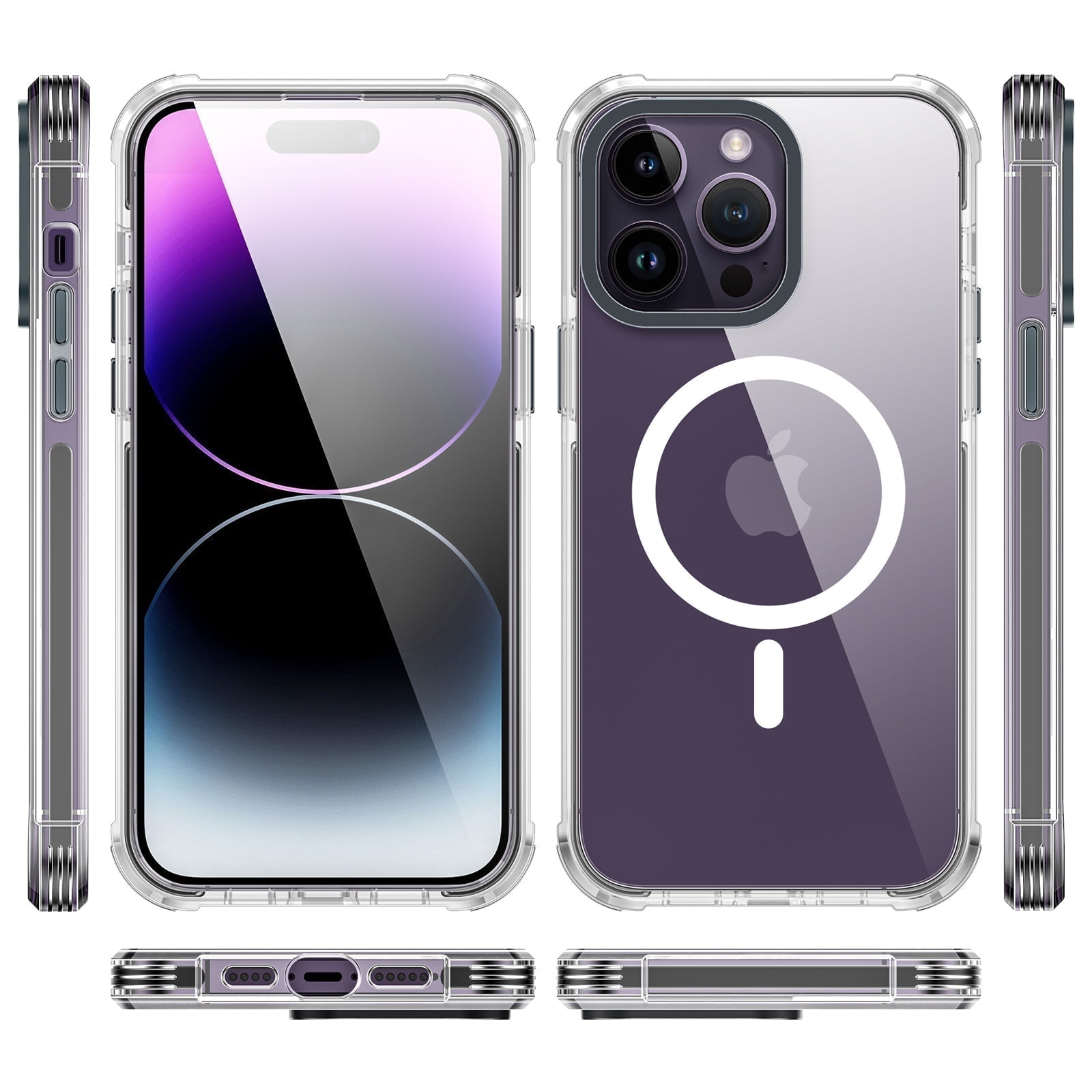 UV Printing 10 Eyes Crystal & Black TPE Bumper Case