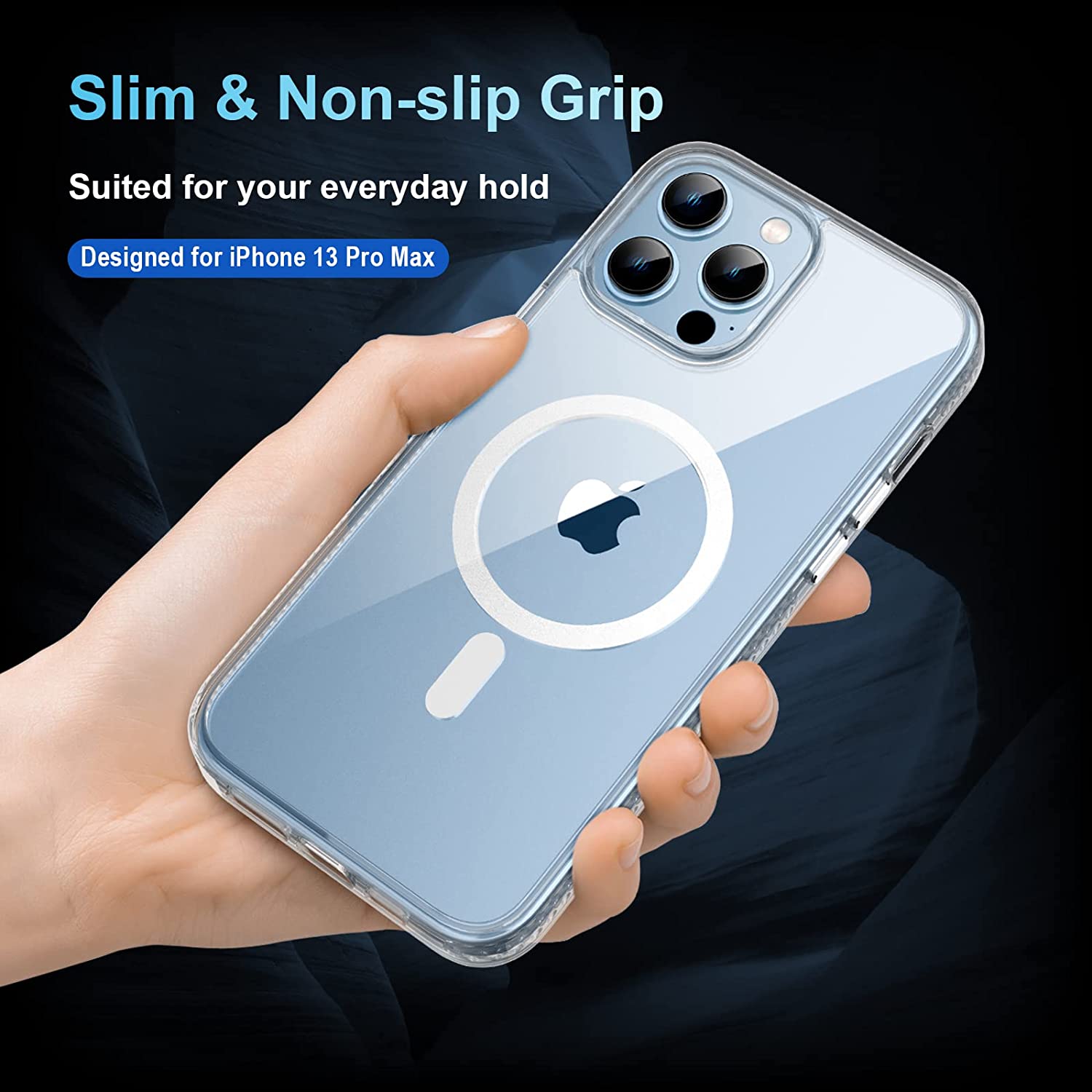 Magnetic Clear MagSafe Case with tail