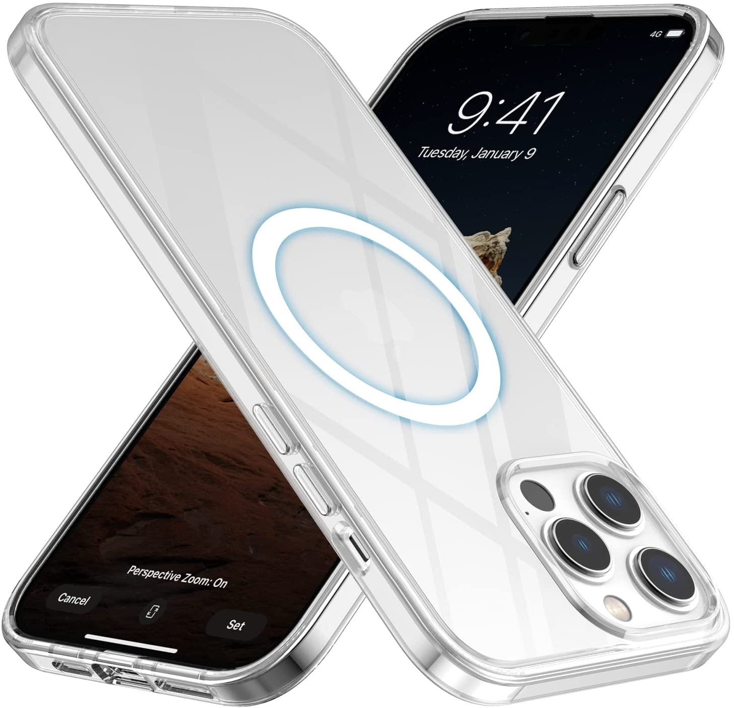 Magnetic Matte White Case with MagSafe