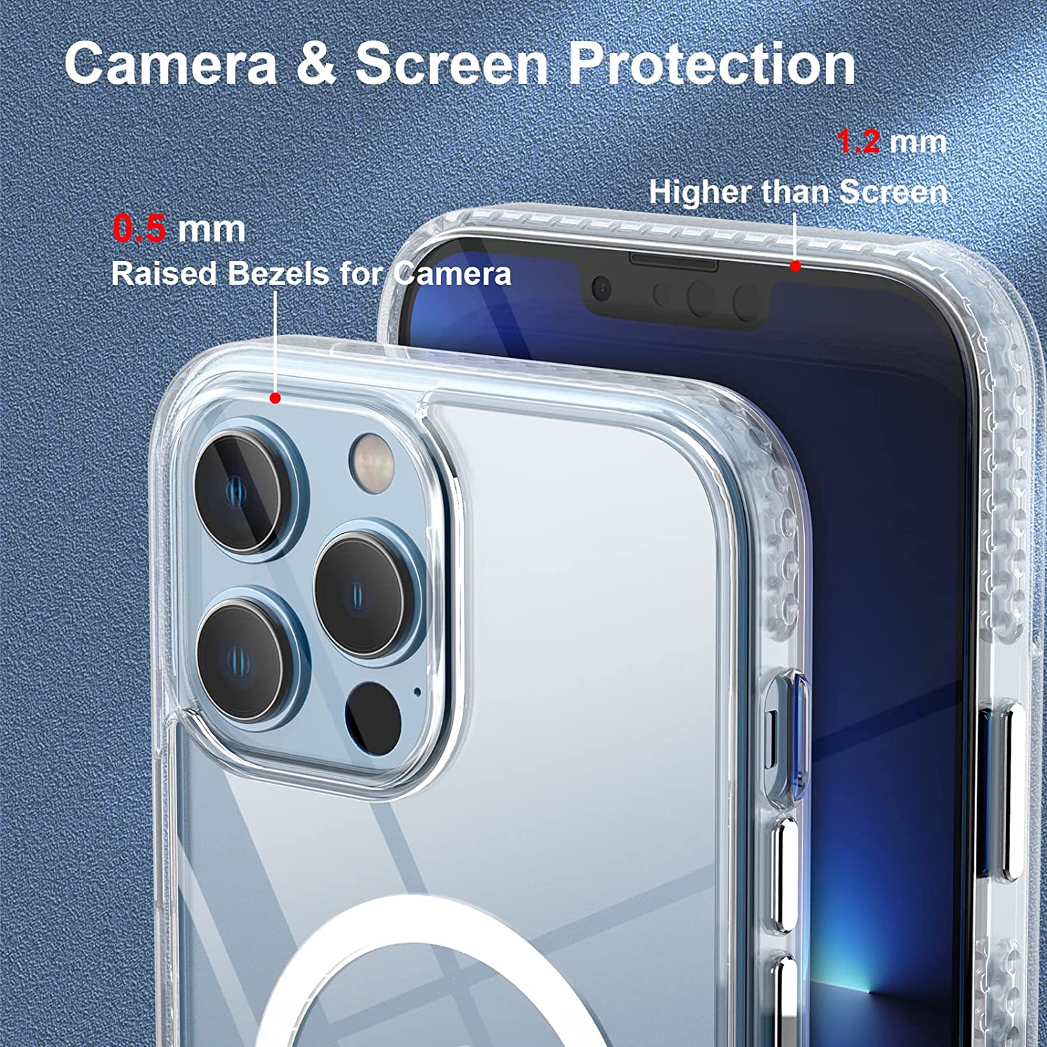 Magnetic Clear MagSafe Case with tail