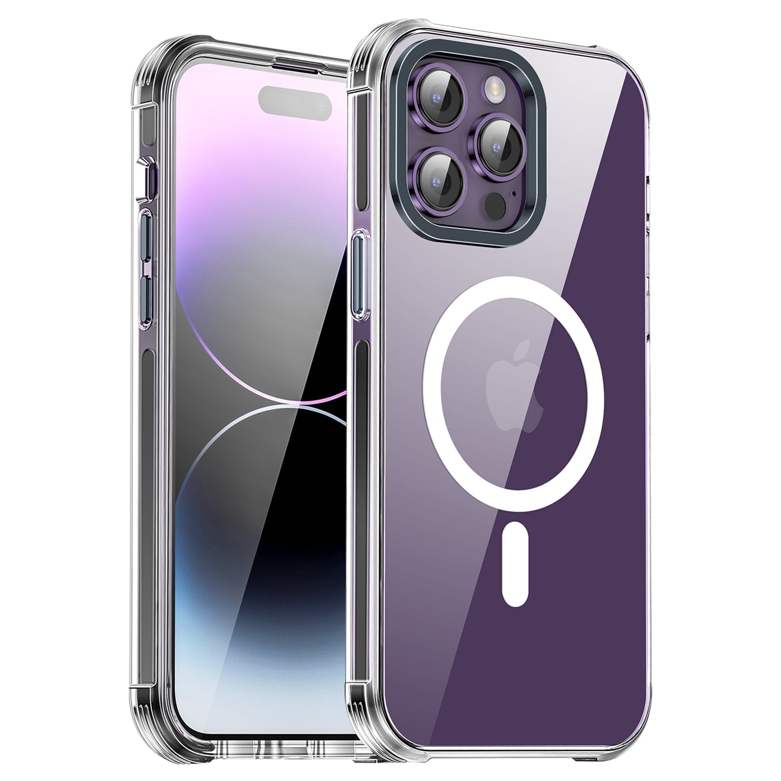 UV Printing 9 butterfly Crystal & Black TPE Bumper Case
