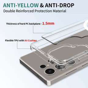 Samsung S Series Clear Case with Megnet