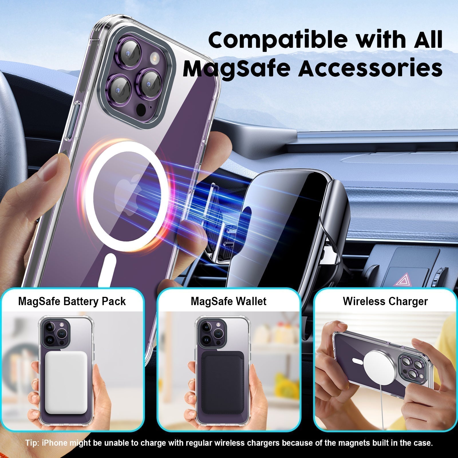 UV Printing 6 Dark Smile Crystal & Black TPE Bumper Case
