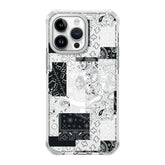 UV Printing 4 Shadow Dance Crystal & White TPE Bumper Case